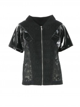 Vesta neagra cu broderie 