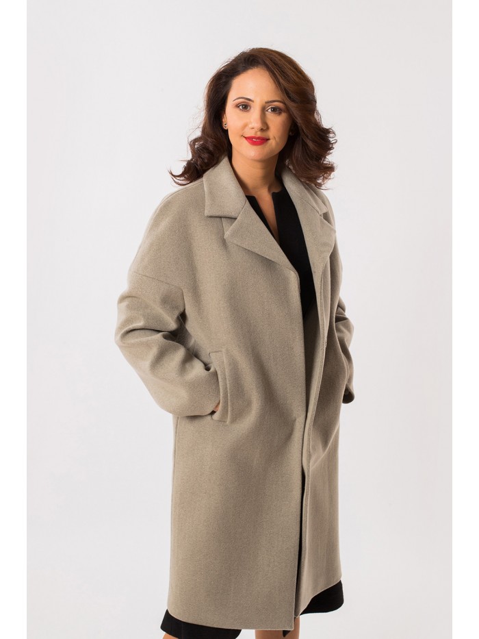 Palton gri oversized