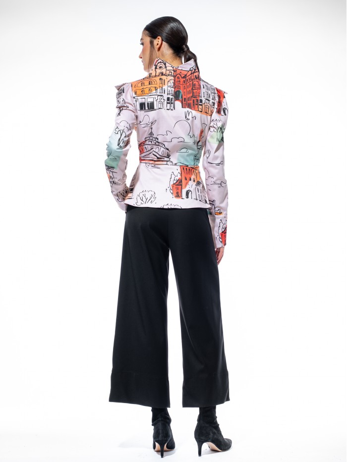 Camasa cu print Memories of Romania