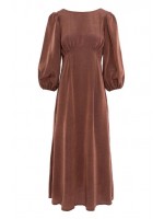 Rochie midi nuante metalizate Cupro Love