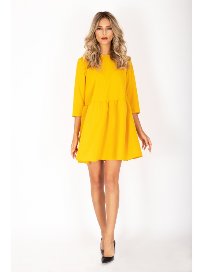 Rochie galbena scurta