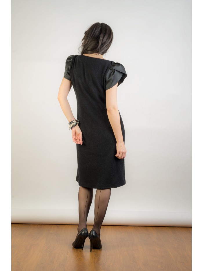 Rochie neagra din jerse