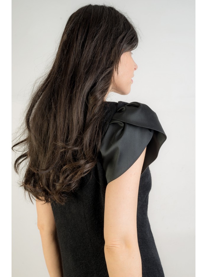 Rochie neagra din jerse