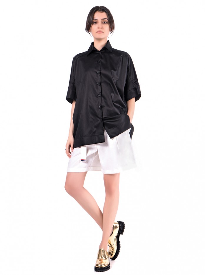 Camasa Fald Black- Magenta