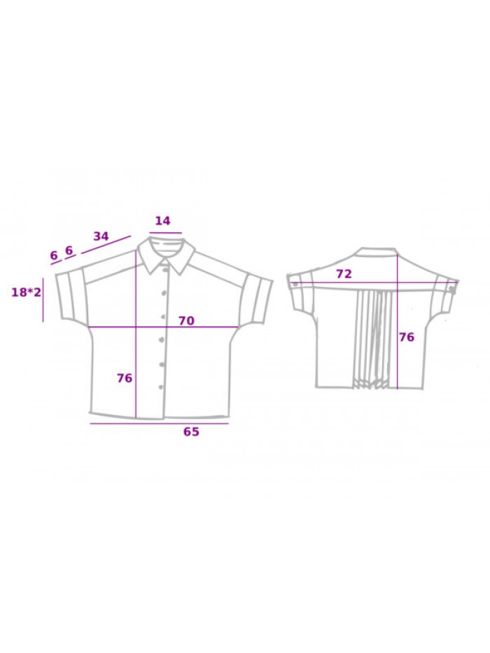 Camasa Fald Black- Magenta