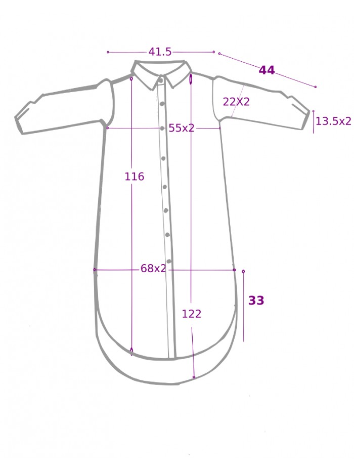 Rochie camasa supradimensionata